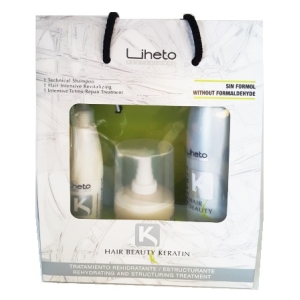 Liheto Keratin Hair Beauty-Pack.  Feuchtigkeitsspendende Behandlung