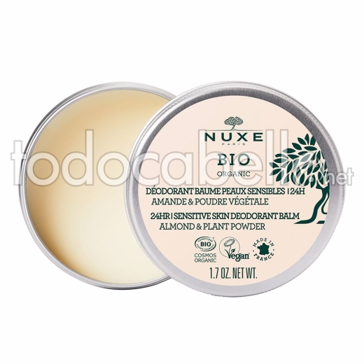 Nuxe Bio Organic Déodorant Baume Peaux Sensibles 24h 50 Ml