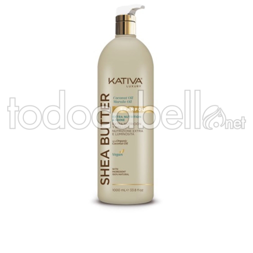 Kativa Shea Butter Coconut & Marula Oil Shampoo 1000 Ml