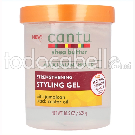 Cantu Shea Butter Styling Gel Con Jamaican Black Castor Oil 18,5oz/524g (fortalecedor)