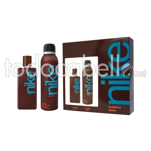 Colonia Nike Brown Man Edt 100ml + Deo 200ml