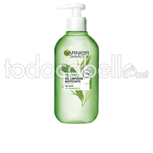 Garnier Skinactive Green Tea Leaf Cleansing Gel Combination Skin 200ml