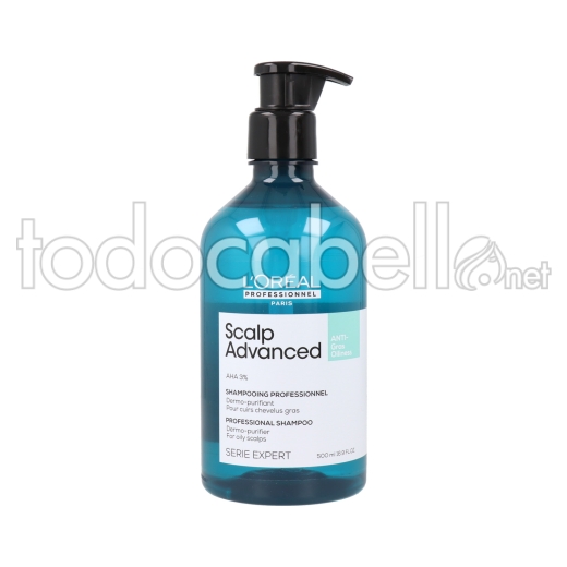 L'oréal Professionnel Paris Scalp Advanced Anti-oiliness Dermo-purifier Shampoo 500 Ml