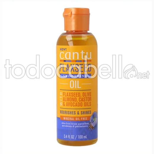 Cantu Flaxseed Smoothing Aceite 3.4oz/100 Ml