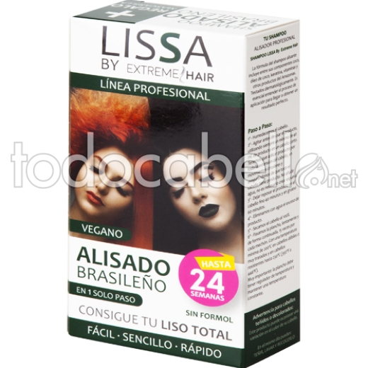 Extreme Hair Nanoplastia Vegane brasilianische Glättung für Dunkles Haar