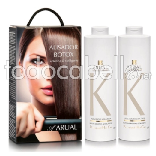 Arual Botox Aufrichtung Behandlung Keratin & Collagen 2x400ml