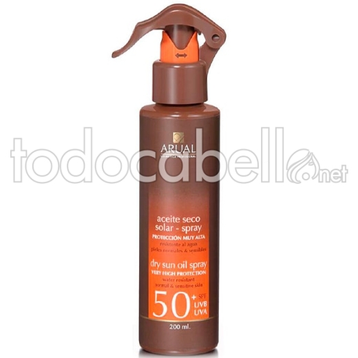 Arual Spray Sunscreen Dry oil 50+ SPF. 200 ml