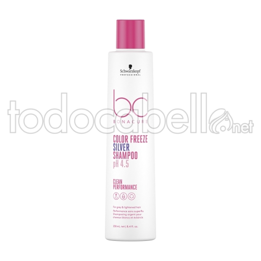 Schwarzkopf Vegan Care BC Color Freeze pH 4,5 Coloriertes Haar SILVER Shampoo 250ml