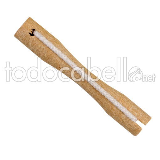 Eurostil Beutel 12 Stück Holz Lockenwickler No. 01 Ref: 01553