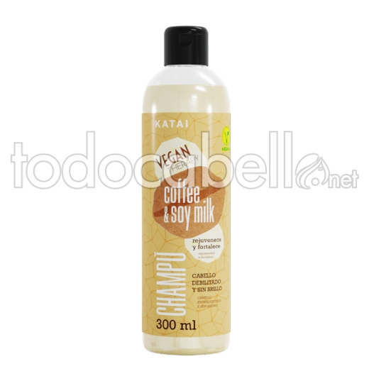 Katai Vegan Therapy Coffe & Sojamilch Shampoo für geschwächtes und stumpfes Haar 300ml