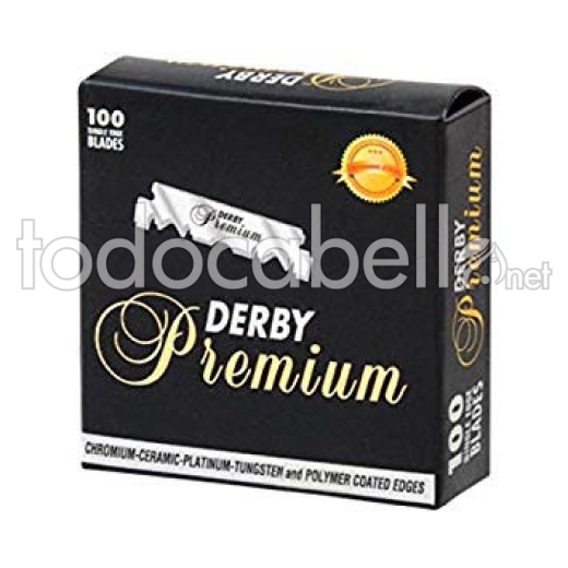 Derby Premium Rasierklingenwechsel Hälfte (Packung 100 Einheiten)