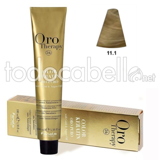Fanola Tinte Oro Therapy "Ohne Ammoniak" 11.1 Superblonde Platinasche 100ml