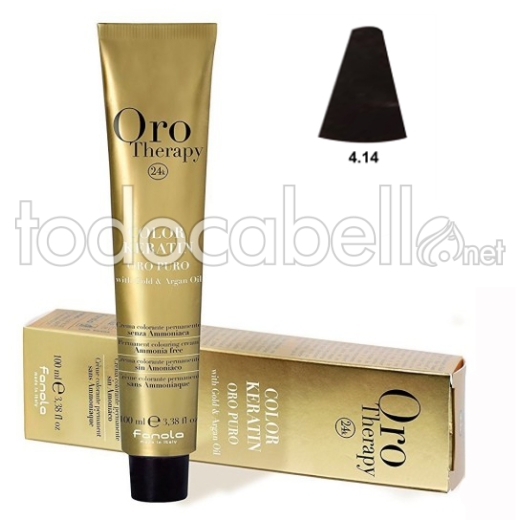 Fanola Tinte Oro Therapy "Ohne Ammoniak" 4.14 Cacao 100ml