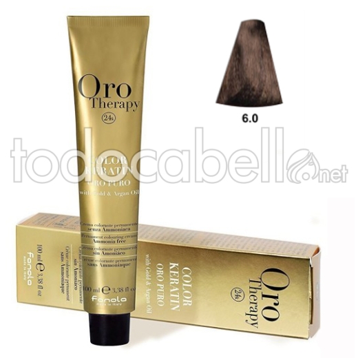 Fanola Tinte Oro Therapy "Ohne Ammoniak" 6.0 dunkelblonde 100ml