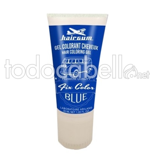 Hairgum Fix Farbe Blau Farbe Haargel 30ml