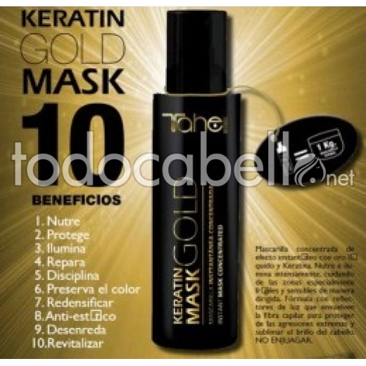 Tahe Keratin Goldmaske.  Die 10 wichtigsten Vorteile Maske 125ml