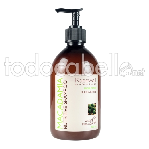 Macadamia Kosswell Nutritive Shampoo 500ml No Sulfaten