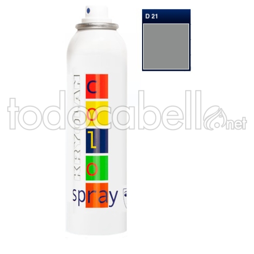 Kryolan Color Spray 150ml D21 Silver 150ml Fantasie