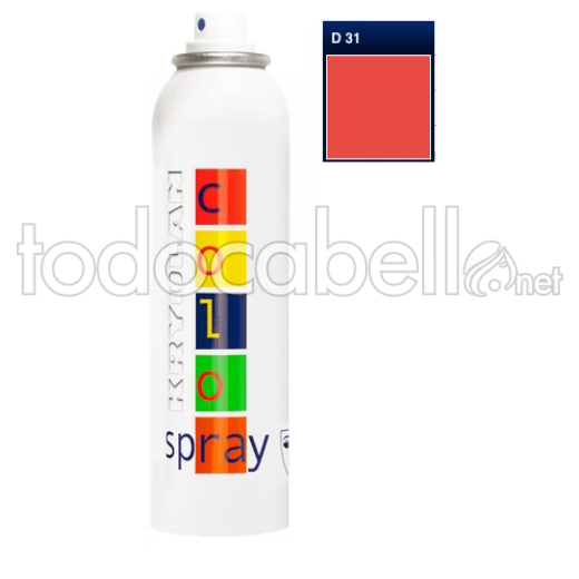 Kryolan Color Spray D31 150ml Opaque Vermillon