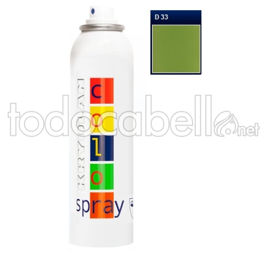 Kryolan Color Spray Grün 150ml D33 Fantasie