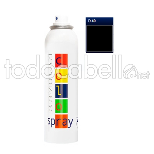 Kryolan Color Spray D40 Black 150ml