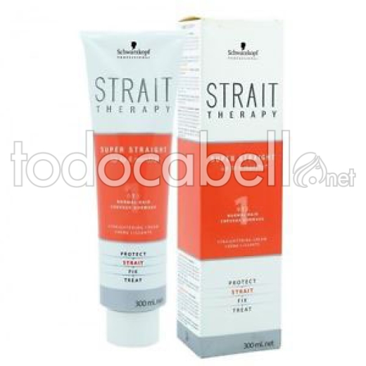 Schwarz Strait Therapy Begradigung Creme 300 ml normale Haar -1-
