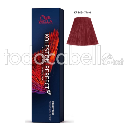 Wella Koleston Perfect Vibrant Reds 77/46 Blond mittelstarkes kupferfarbenes Veilchen 60ml