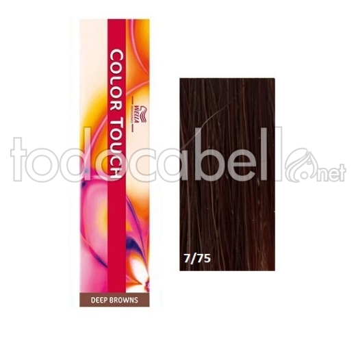 Wella Color Touch 7/75 Farbton Braun Blond Mittel Mahagoni 60ml
