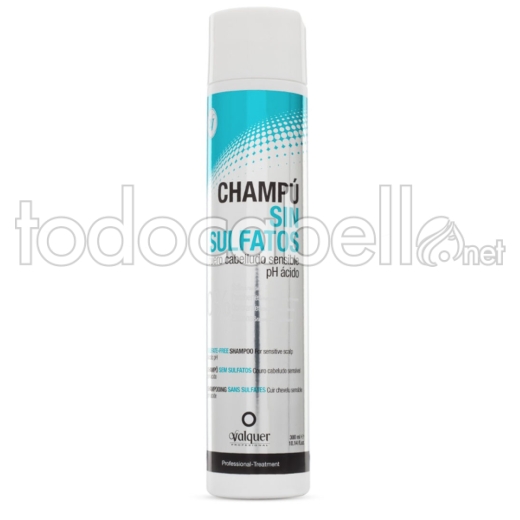 Valquer Shampoo ohne Sulfate 0% Empfindliche Kopfhaut pH Säure 300ml
