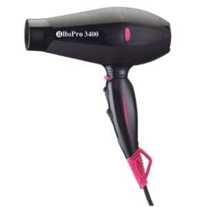 AlbiPro 3400. Professional Hair Dryer Ionic-Turmalin schwarz / pink 2000W
