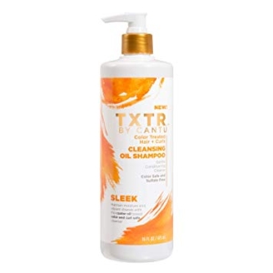 Cantu Txtr Sleek Cleansing Oil Shampoo 473ml Colored and Curly Hair