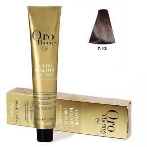 Fanola Tinte Oro Therapy "Ohne Ammoniak" 7.13 Beige blond 100ml