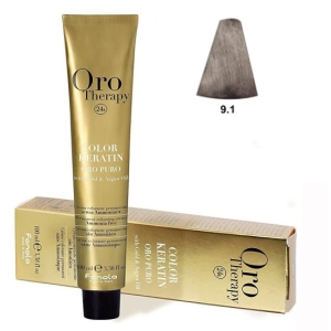 Fanola Tinte Oro Therapy "Ohne Ammoniak" 9.1 Sehr hellblonde Asche 100ml