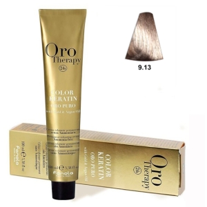 Fanola Tinte Oro Therapy "Ohne Ammoniak" 9.13 Sehr hellbeige Blondine 100ml