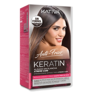Kativa Keratin Straightening Kit zur Rekonstruktion von geschädigtem Haar