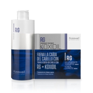 Kosswell Koxidil tratamieno Aktive Absturz Regenerieren 5x6ml + Shampoo 250ml