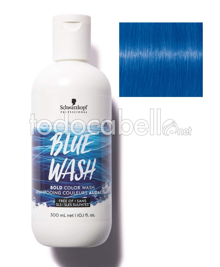 Schwarzkopfz Bold Color Wash Shampoo Der Farbe Blau 300ml